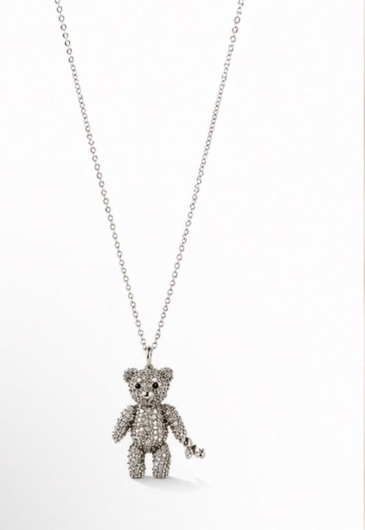 Diamond Teddy Necklace