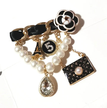 Paris & Pearls Brooches