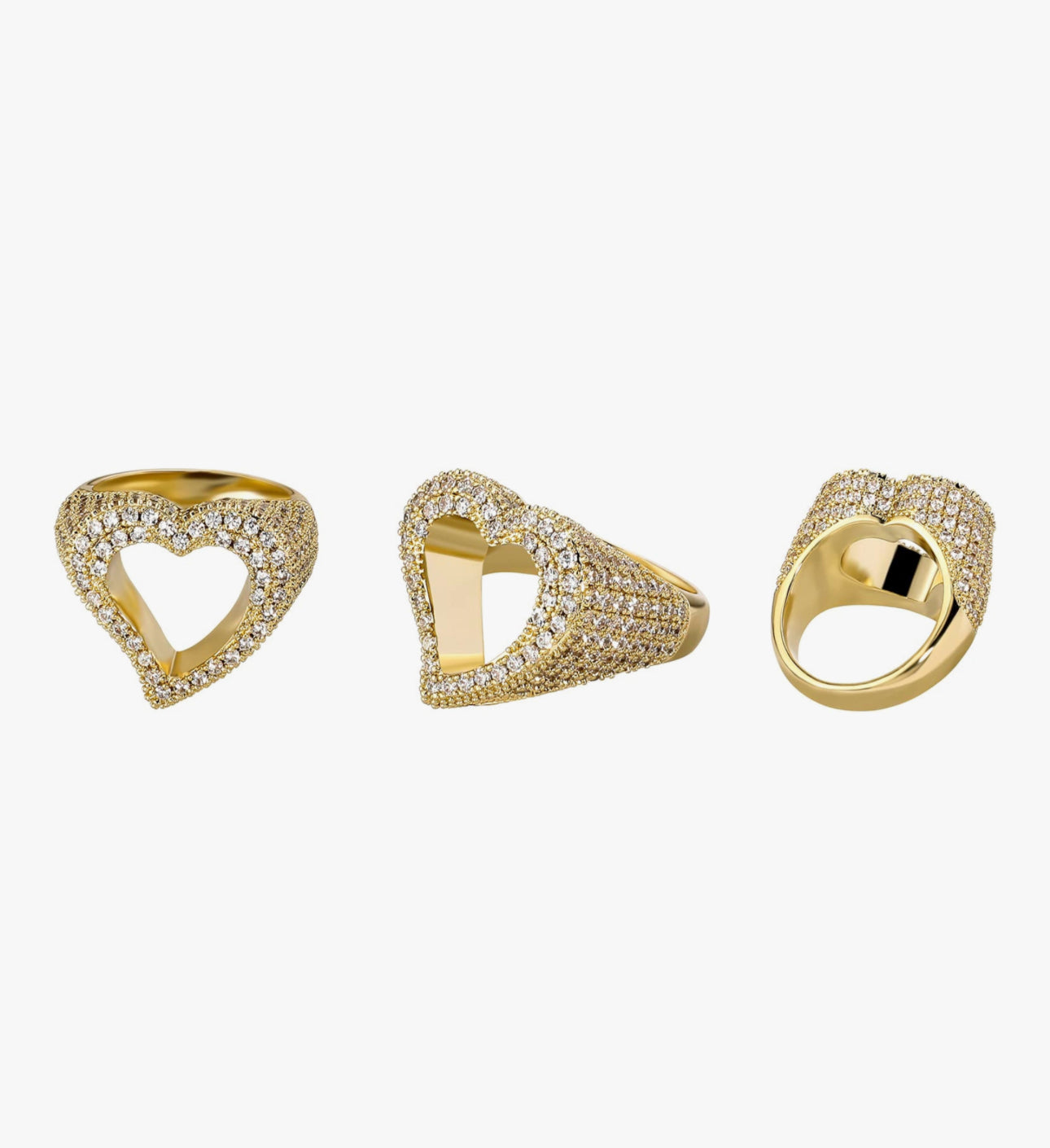 Half Iced Out Ring 