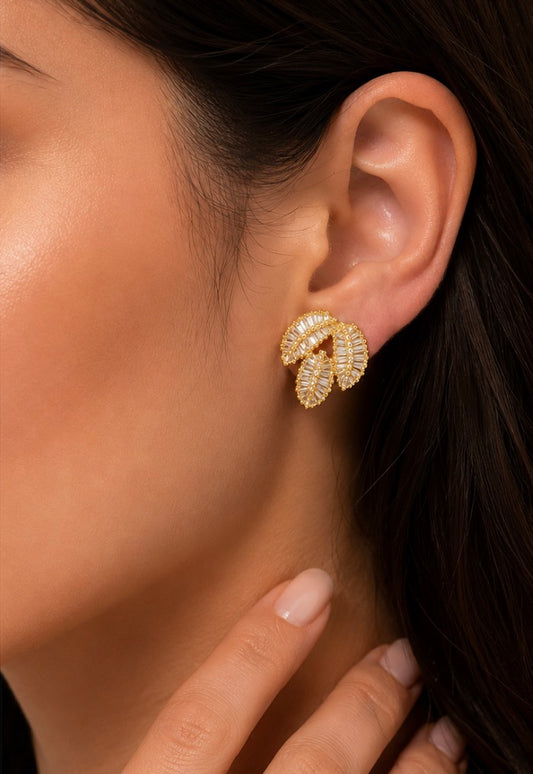 Palm Leaf Studs