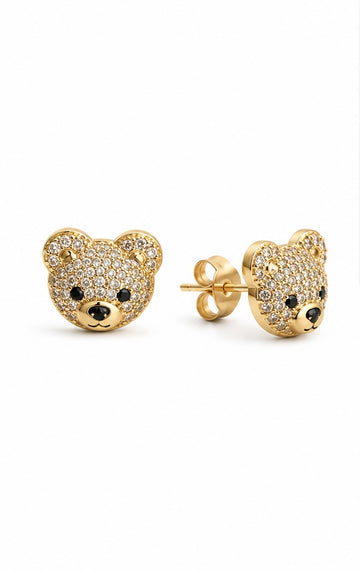 Golden Teddy Studs